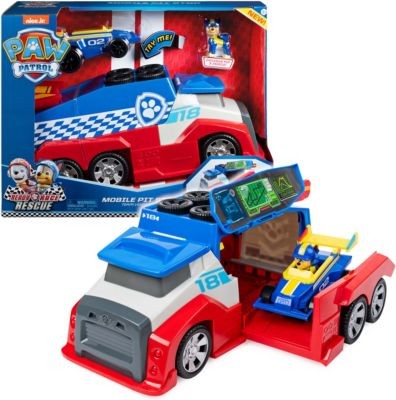 Spin Master PAW Patrol Ready Race Rescue Mobile Pit Stop Team-Fahrzeug inkl. Chase-Figur Fahrzeug PAW Patrol Ready Race Rescue Mobile Pit Stop Team Vehicle включает фигурку погони