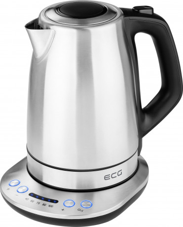 ECG ECG Wasserkocher RK 1791, 1,7 l, 2200 W, Elegante Ausfuhrung aus rostfreiem Edelstahl  Электрочайник RK 1791, 1,7 л, 2200 Вт, элегантный дизайн из нержавеющей стали.