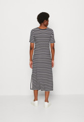 Tommy Hilfiger STRIPE MIDI Jersey dress desert sky/white ПОЛОСКА МИДИ Платье из джерси небо пустыни/белый