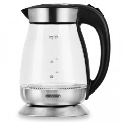 Deuba Deuba Wasserkocher, 1.7 l, 2200 W, LED Kabellos Glas Edelstahl Kuche Teekocher Kalkfilter BPA Frei  Чайник Deuba, 1,7 л, 2200 Вт, светодиодный, беспроводной, стекло, кухонный чайник из нержавеющей стали, фильтр от накипи, без BPA